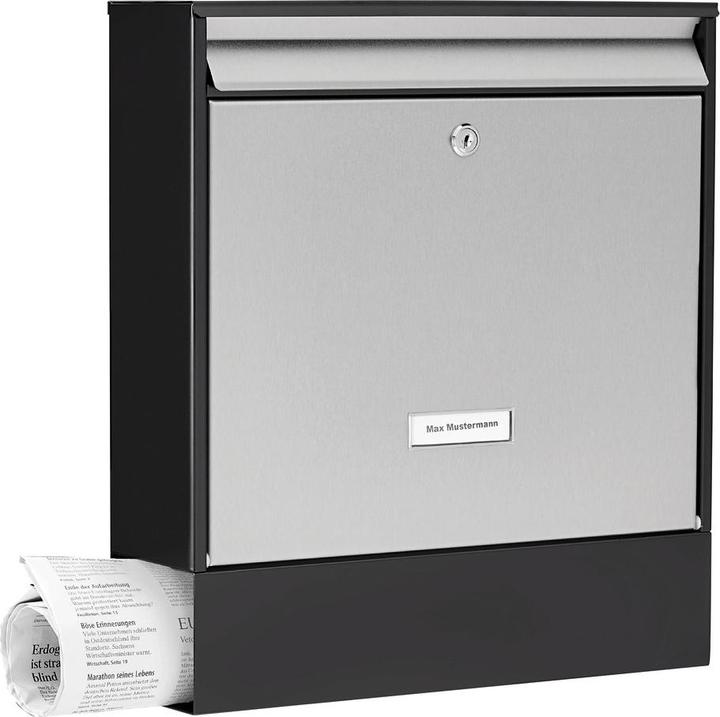Immagine prodotto Burg Wächter Cassette per lettere Oxford 6877 nero&acciaio