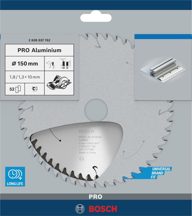 Produktbild Bosch Professional Zubehör PRO Aluminium cordless Kreissägeblatt, 150 x 1,8 x 10 mm