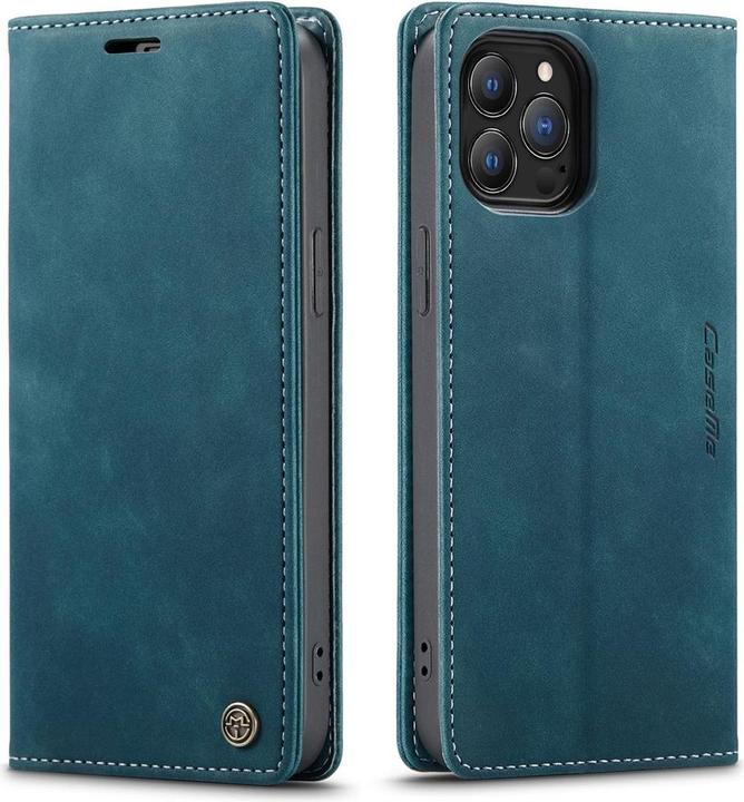 Actual product image König Design Case Mobile Protection for Apple iPhone 13 Pro Case Flip Cover Case Cover Blue New (Apple iPhone 13 Pro)