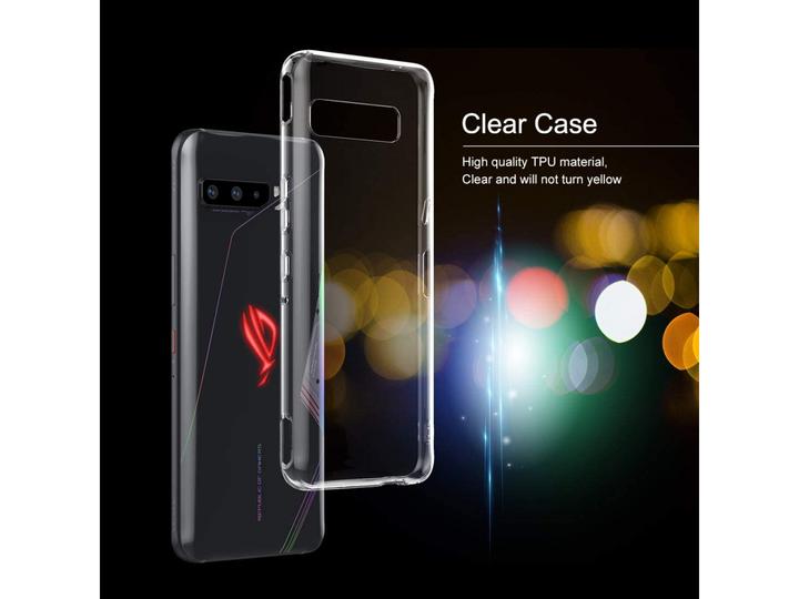Actual product image Screenguard Asus ROG Phone 3 Flexible TPU Clear Case (Asus ROG Phone)