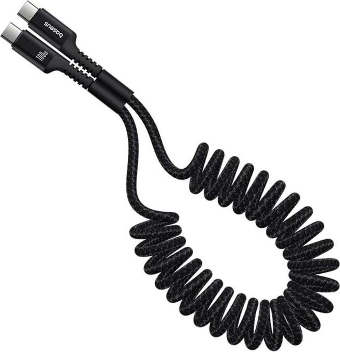 Immagine prodotto Baseus Cavo di ricarica rapida da USB-C a USB-C Fish-Eye 100W, 1m (nero) (1 m, USB 3.2 Gen 1, 100 W)