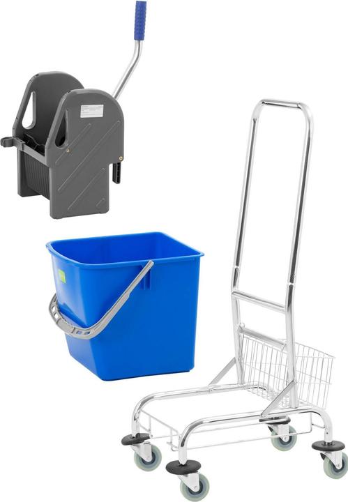 Produktbild Ulsonix Profi Putzwagen Reinigungswagen mit Presse Wischeimer Putzeimer 30 L (1 Stk.)