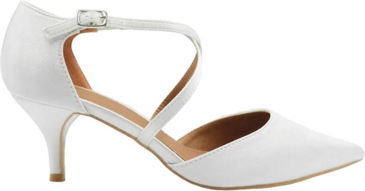 Actual product image Where's That From Womens/Ladies Kennedi Crossover Strap Kitten Heel Shoes (39)