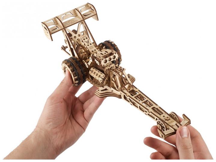 Immagine prodotto Ugears 70174 - Kit di modellini meccanici Dragster, 321 pezzi, puzzle 3D