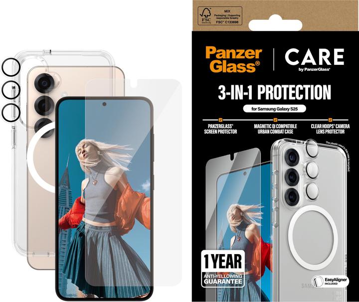 Actual product image PanzerGlass Care (1 Piece, Samsung Galaxy S25)