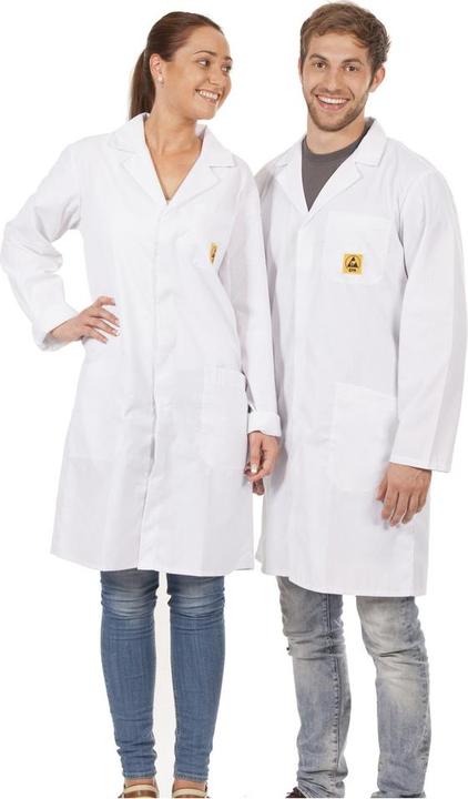 Actual product image Wolfgang Warmbier ESD work coat AM-160, size M, colour blue (M)