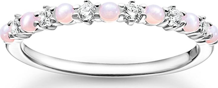Thomas Sabo Ring Rosa und weisse Steine