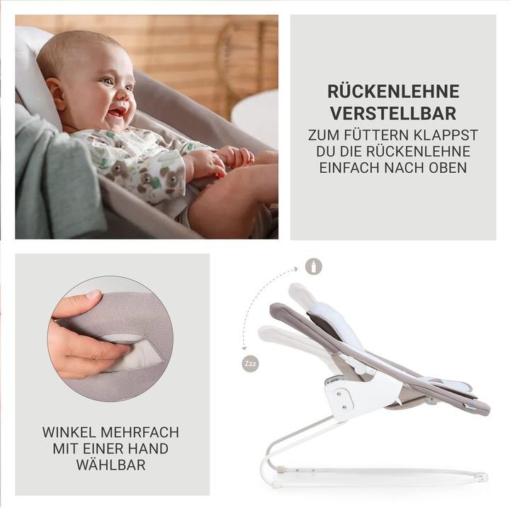 Produktbild Hauck Hochstühle Alpha Plus Black 4-tlg. Newborn Set Deluxe (Hochstuhl)