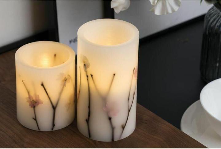 Productafbeelding Pauleen LED Kaarsenset Glanzende Bloesem Ø 85 mm (2 x)