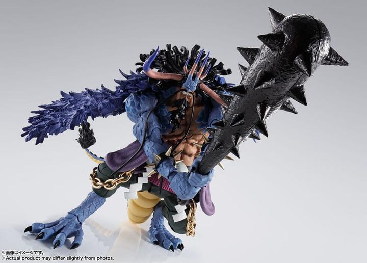 Actual product image Tamashii Nation One Piece S.H. Figuarts Actionfigur Kaido King of the Beasts (Man-Beast form) 25 cm
