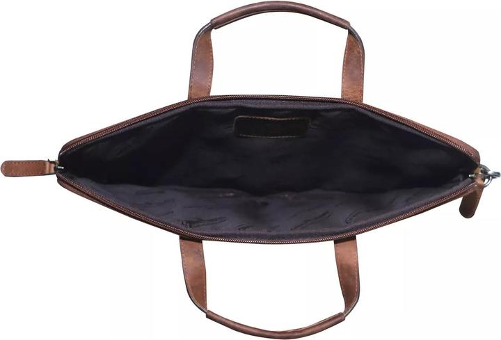 Image du produit Greenwood Laptoptasche Business-/Schultasche 17 Zoll Echtleder Fred Khaki No.6 (17")
