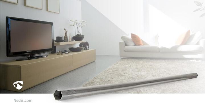 Produktbild Nedis Satelliten-Mast Mastlänge: 2.00 m Maximale Schüsselgrösse: 90.0 cm Stahl Silber (2 m)