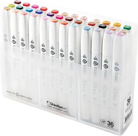 Image du produit Shinhan Set de feutres et de pinceaux 36 pièces (36 x)