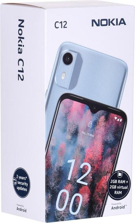 Produktbild Nokia C12 (64 GB, Charcoal, 6.30", Dual SIM, 8 Mpx, 4G)