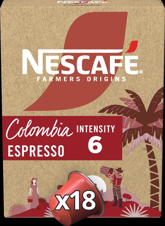 Actual product image Nescafé Farmers Origins Colombia (18 x Port.)