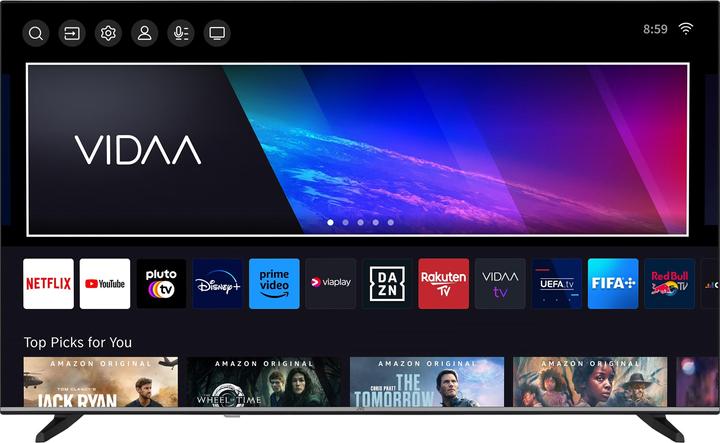 Actual product image JVC TV 55 inch Smart TV VIDAA LT-55VD3555 4K TV UHD, HDR Dolby Vision and triple tuner (55", LED, 4K, 2025)