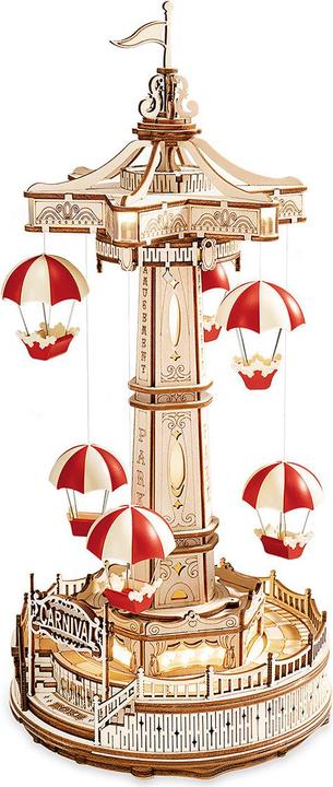 Produktbild Rokr Fallschirm-Turm - 3D Holzbausatz (elektrisch)