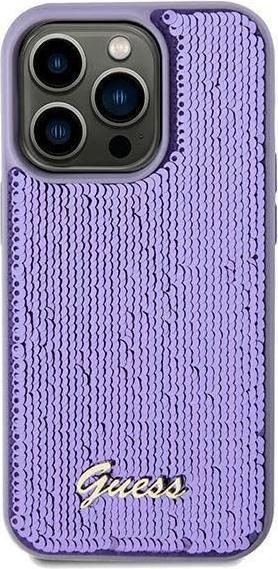 Image du produit Guess GUHCN61PSFDGSU iPhone 11 / Xr 6.1" fioletowy/pourpre hardcase Sequin Script Metal (Apple iPhone 11)