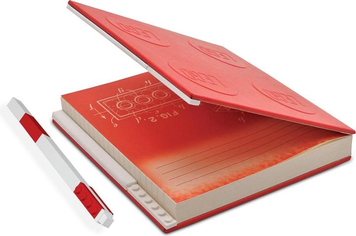 Actual product image LEGO Stationary Red Notebook with gel pen
