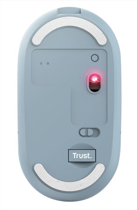 Produktbild Trust Maus Puck Rechargeable Blau (Kabellos)