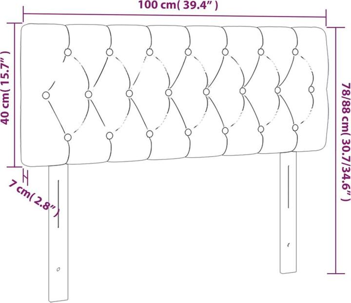 Produktbild VidaXL Naoma (180 x 7 x 88 cm)