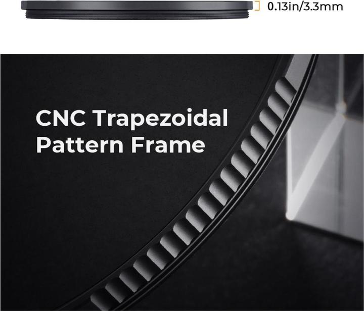 Image du produit K&F Concept 1/2 Black Mist Filter Nano X 55mm (KF-01.1650) (Filtre Black Mist, 55 mm)