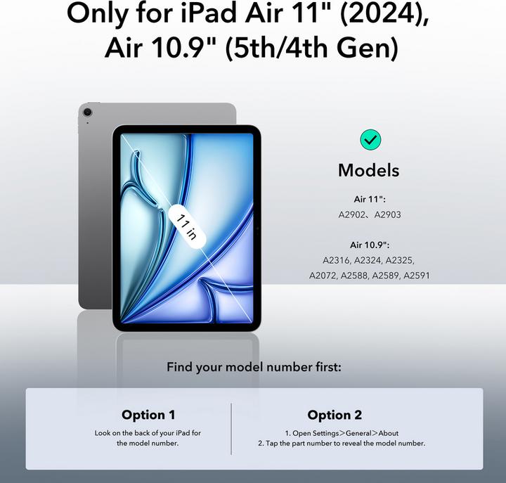 Actual product image ESR Rebound (iPad Air 11 2024 (M2), iPad Air 10.9 (2022), IPad Air 10.9 (2020))