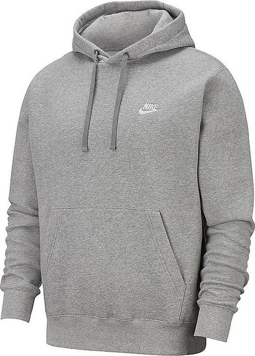Nike Herren M NSW Club Hoodie PO BB Sweatshirt, dk Grey Heather/Matte Silver, 2XL (XXL)