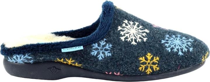 Actual product image Lunar Womens/Ladies Juniper Snowflake Slippers (39)