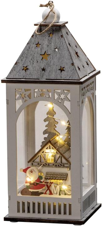 Actual product image Konstsmide 3270-210 LED Wooden Lantern with House