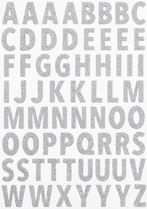 Actual product image Hobby Fun Glitter sticker "Letters