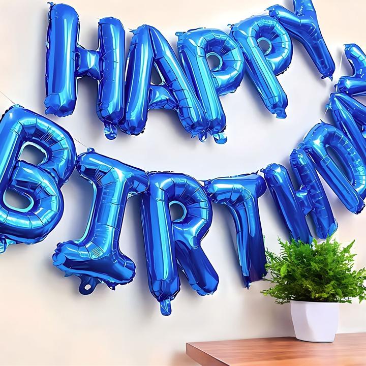 Image du produit Hermex Ballon M Bleu Fête d'Anniversaire Ballon en plastique 60cm (1 x)