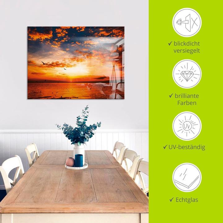 Produktbild Artland Sonnenuntergang am Strand S7LK (100 x 50 cm)
