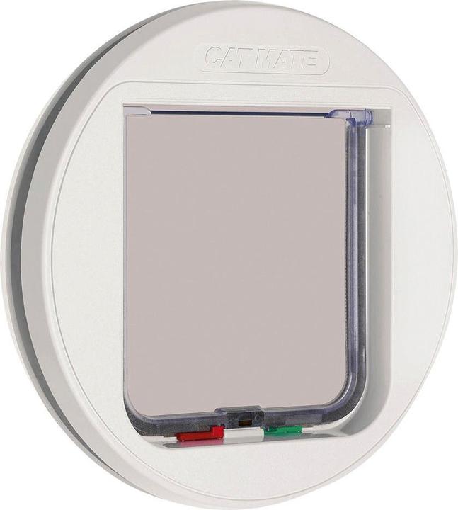 Actual product image Cat Mate Freilauftür 4-Wege für Glasscheiben Weiss (Manual cat flap)