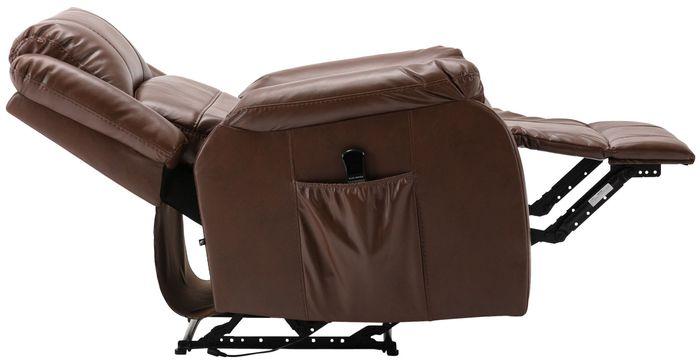 Actual product image Swisshandel24 Sessel Kerpen mit Massagefunktion Kunstleder, hellbraun