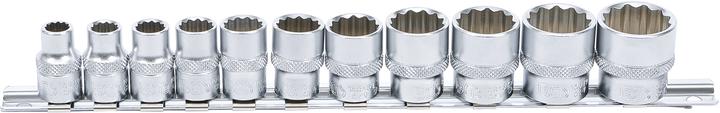 Productafbeelding BGS Doppenset, twaalfkantig | aandrijfvierkant 10 mm (3/8") | inch maten | 11 stuks.