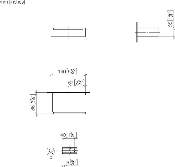 Produktbild Dornbracht MEM Papierrollenhalter ohne Deckel, 83500780