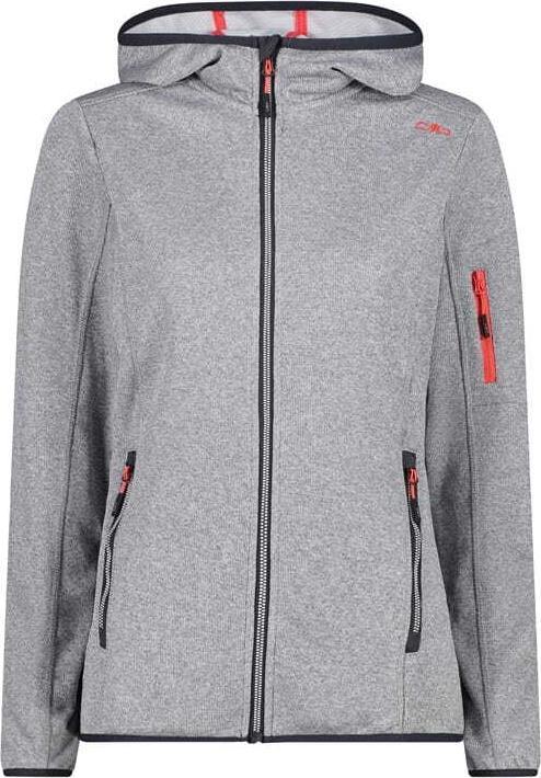 CMP Campagnolo Women's Jacket Fix Hood Knitted + Mesh (36, XS)