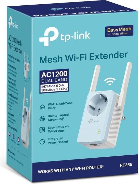 Produktbild TP-Link AC1200 WI-FI Range Extender (867 Mbit/s, 300 Mbit/s)