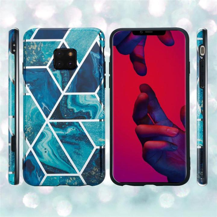 Image du produit Cadorabo Couverture IMD TPU Marbre coloré (Mate 20 Pro)