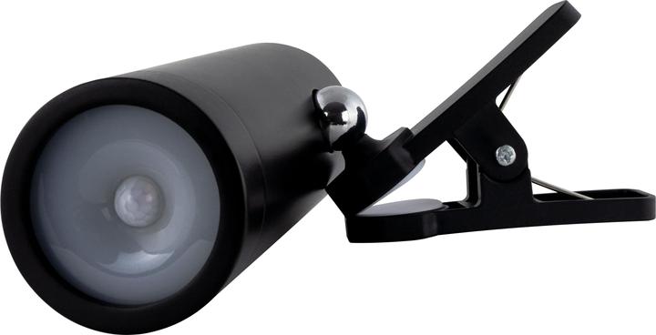 Produktbild REV LED Akku Clip Leuchte mit Schalter, schwarz 2014100400 (180 lm)