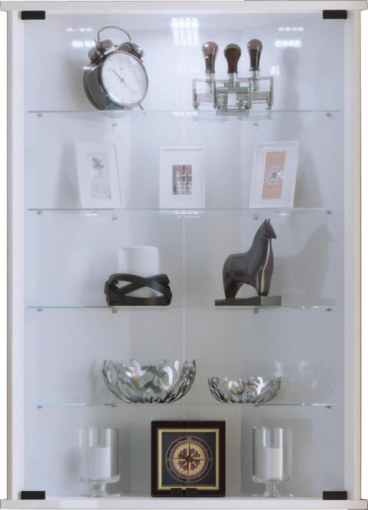 Produktbild VCM Sammel Stand Eckvitrine Holz Glas Vecko (88 x 67 x 23 cm)