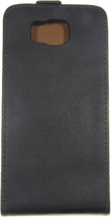 Image du produit OEM Étui à clapet en cuir fin pour Galaxy Alpha G850 - Noir (Samsung Galaxy Alpha)