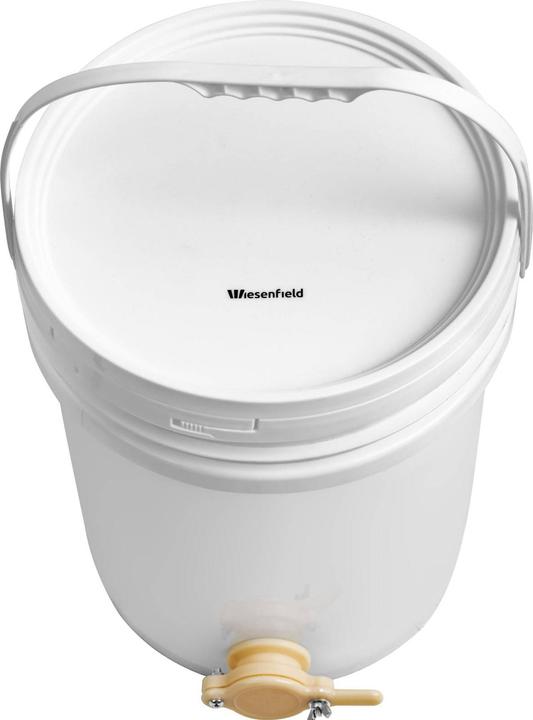 Produktbild Wiesenfield Honigeimer Honigtank Honigabfüllbehälter Kunststoff mit Henkel Deckel Hahn 20 L (20 l)
