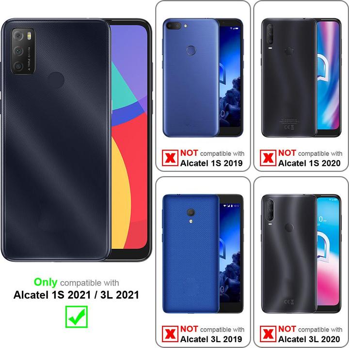Actual product image Cadorabo Case for Alcatel 1S 2021 / 3L 2021 with belt clip (Alcatel 1S (2021))