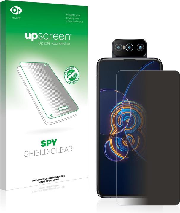 Actual product image upscreen Spy Shield Privacy Protector (1 Piece, Asus Zenfone 8 Flip)