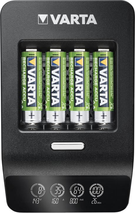 Produktbild Varta LCD Ultra Fast Charger+ (1 Stk., AA, 2100 mAh, Ladegerät inkl. Akku)