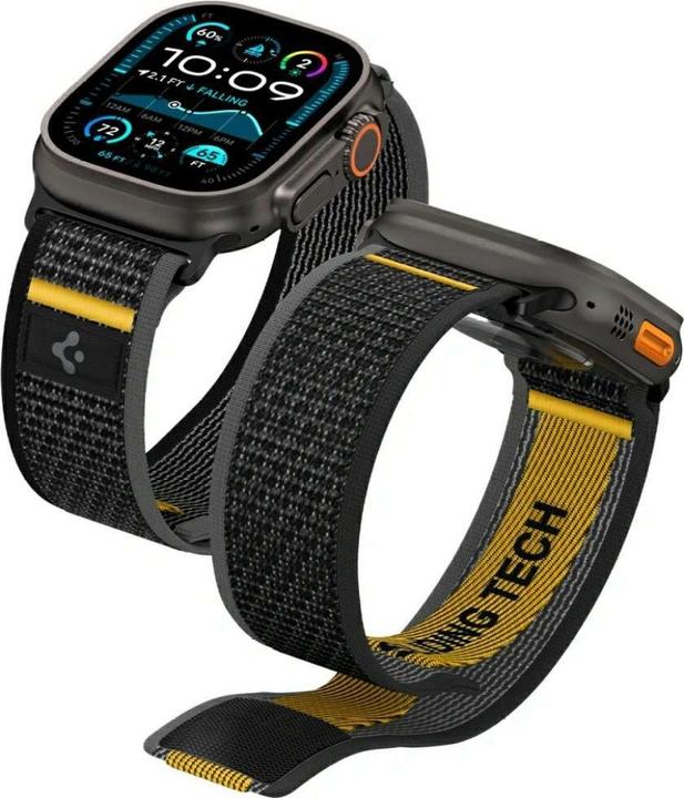 Produktbild Spigen Band Athlex Air for Apple Watch 6/7/8/9/10/SE/Ultra 1/Ultra 2 (44/45/46/49 mm) black (Stoff)