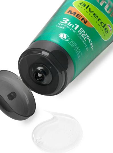Produktbild dm alverde MEN Duschgel Active Nature 3 in 1 (200 ml)