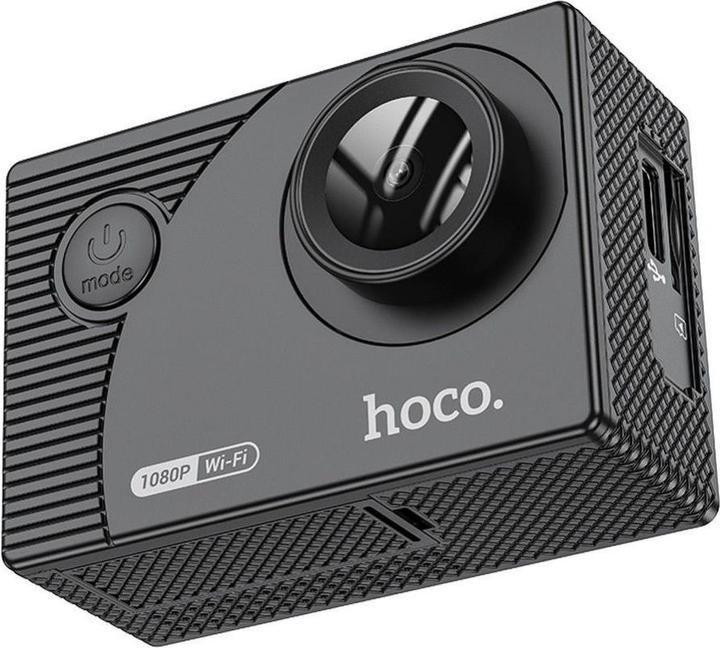 Hoco Headphone with microphone sports camera with screen 2" 1080P/30fps DV100 black (Wi-Fi)